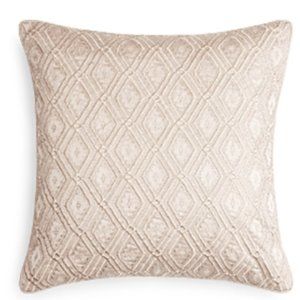 Hudson Park Collection Beaded Embellished Geo 20" Decorative Pillow